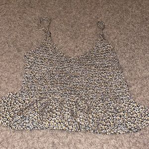 tillys (sky and sparrow) floral babydoll tank